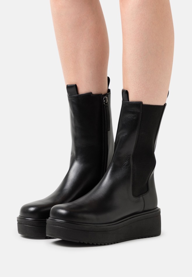 Bottes Plateformes Noires Gabor | Exclusif